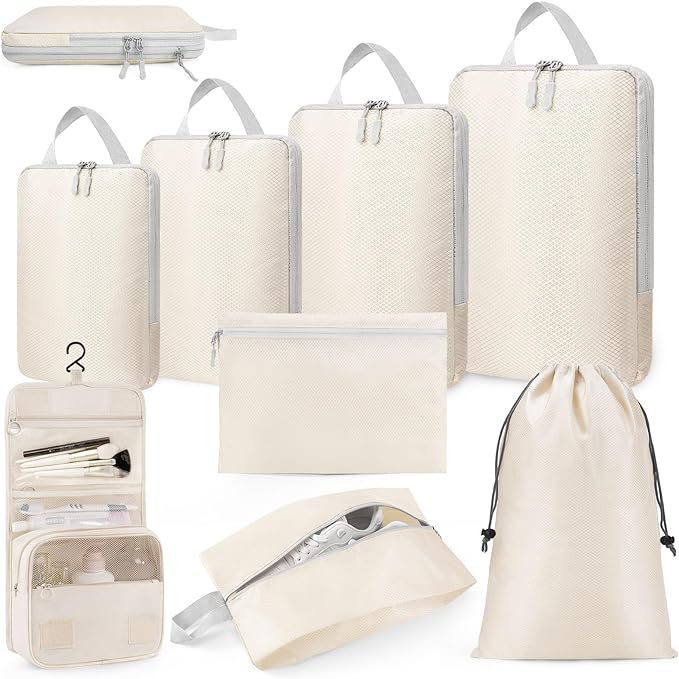 8pc Compression Packing Cubes Set