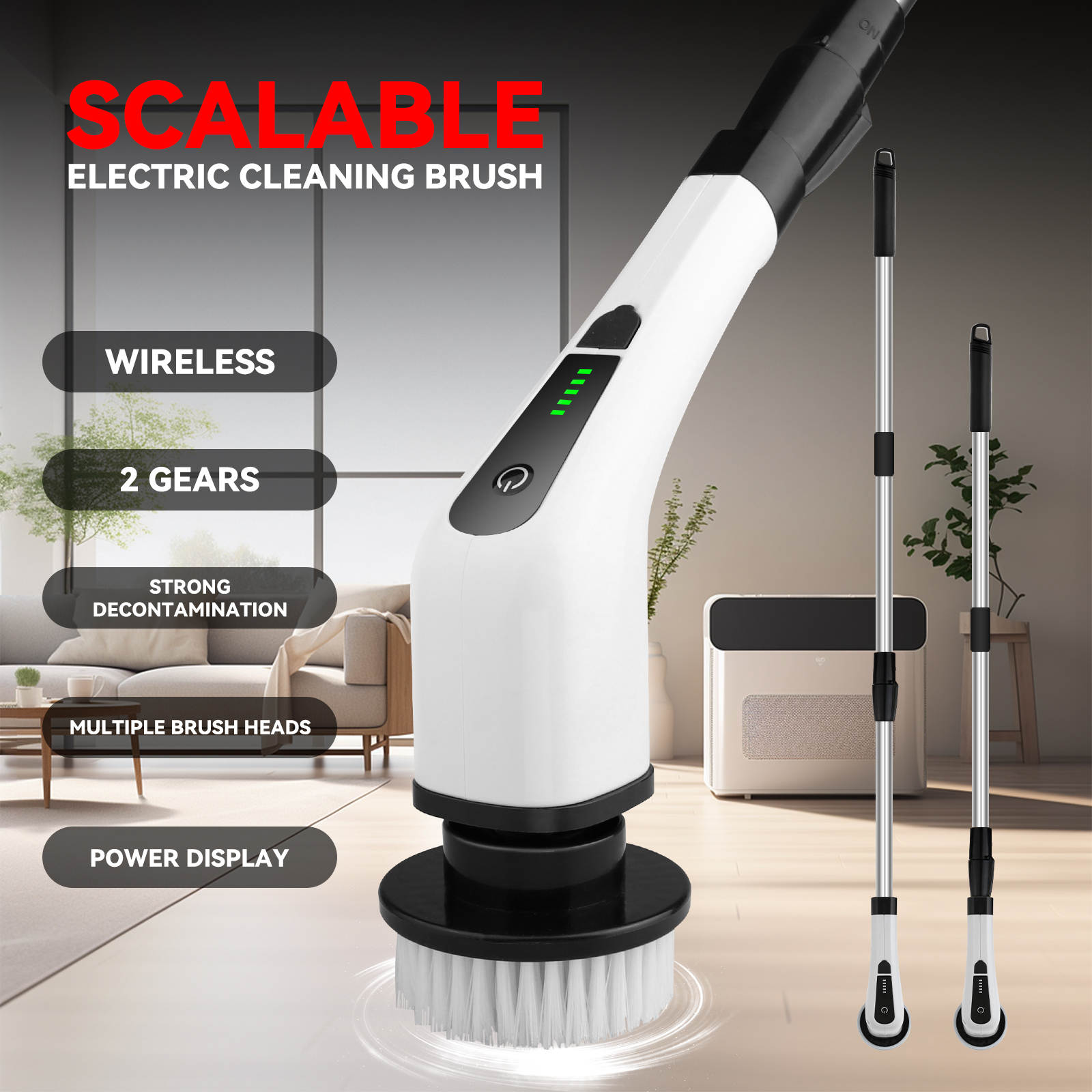 JOOWES Cordless Electric Spin Scrubber Brush