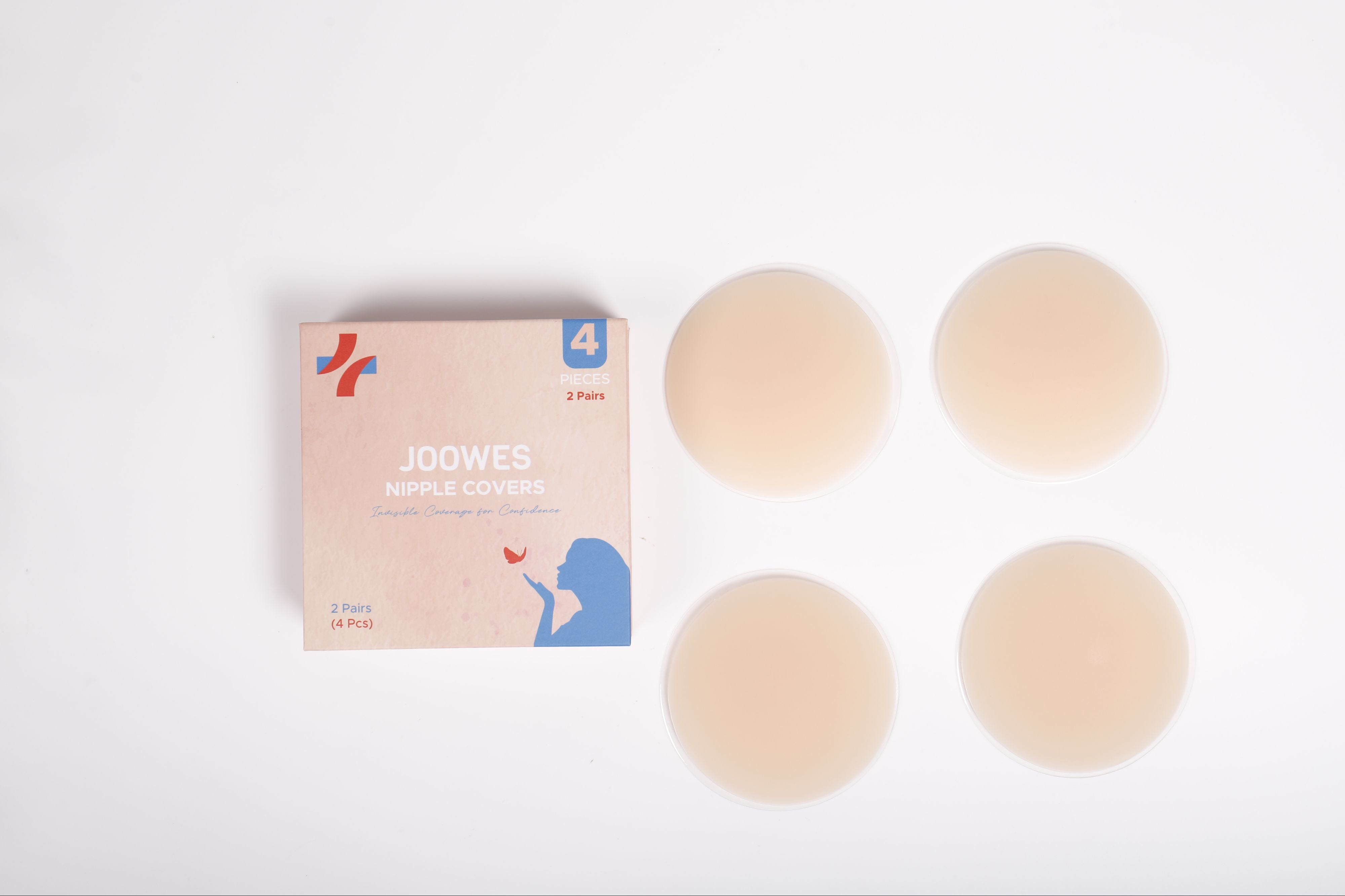 JOOWES Invisible Medical-Grade Silicone Nipple Covers – Reusable, Ultra-Thin Comfort