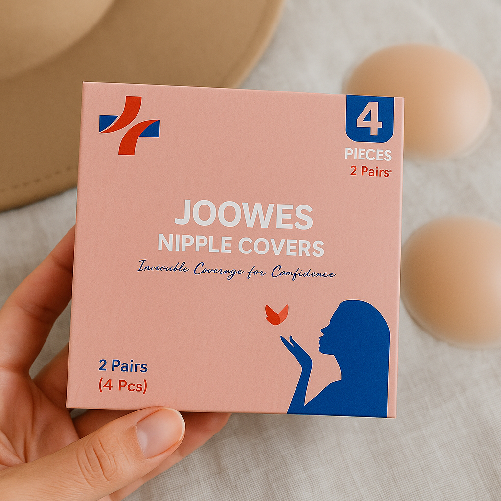 JOOWES Invisible Medical-Grade Silicone Nipple Covers – Reusable, Ultra-Thin Comfort