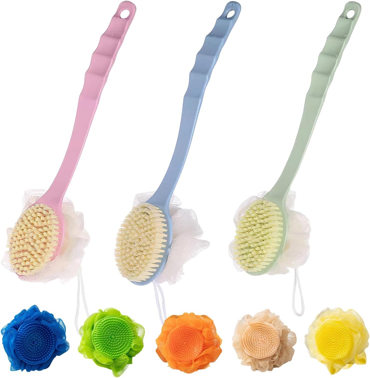 Exfoliating Body and Back Scrubber with Loofah